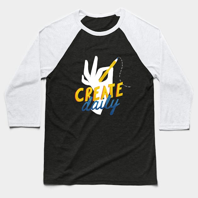 Create Daily Baseball T-Shirt by Maia Fadd